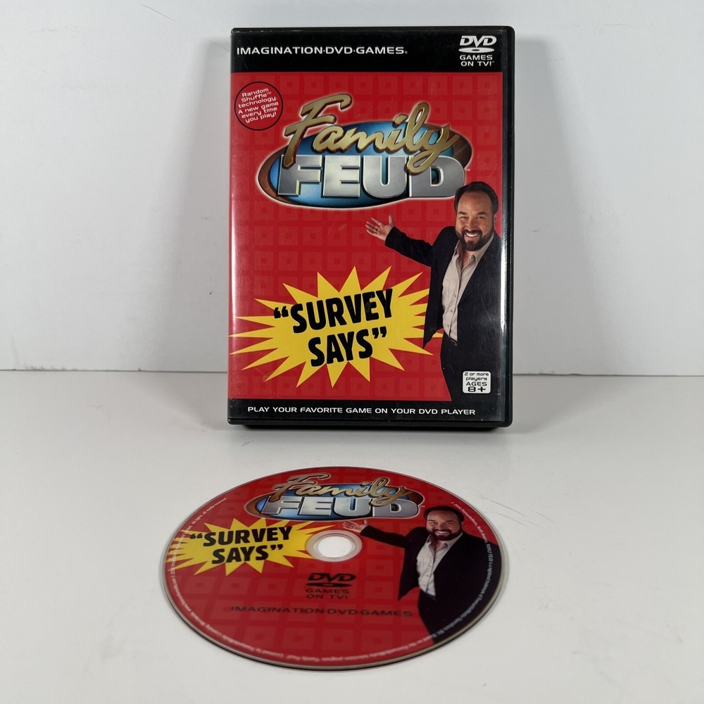 Imagination DVD Games on Tv Family Feud Survey Says No Manual Game Show Party